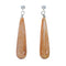 Native American Navajo Sterling Silver And Oyster Shell Post Dangle Earrings X10931